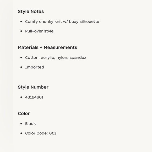 Free People Swim Too Deep Turtleneck Sweater Chunky Knit Black ,Small - Picture 5 of 14